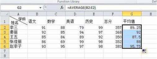 excel求平均值 平均值常見(jiàn)求法